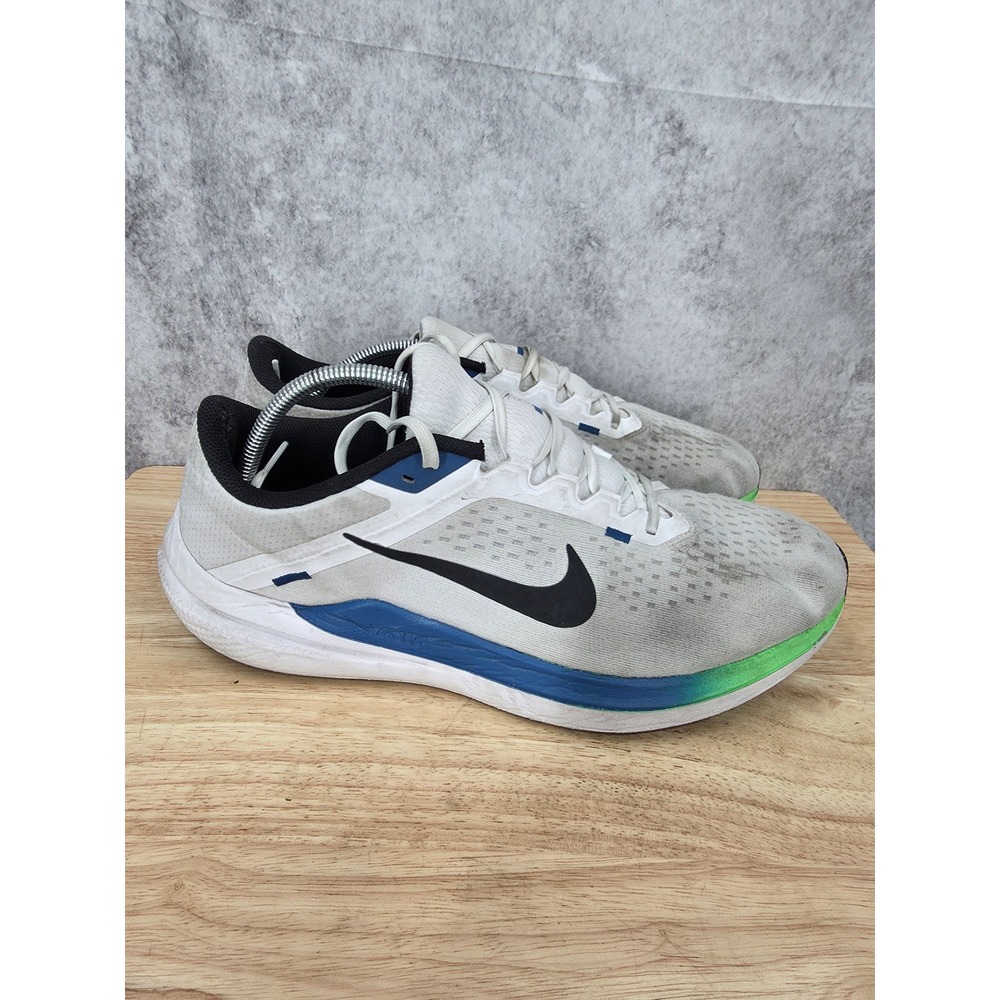 Nike Winflo 10 Running Shoes Mens 11.5 White Star Blue Sneakers DV4022-103